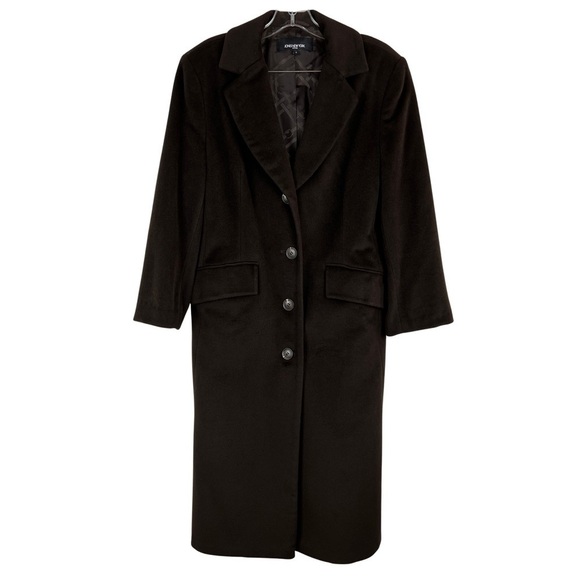 Jones New York Vintage 90's Wool Angora Blend Long Coat Size 6 - Picture 1 of 13